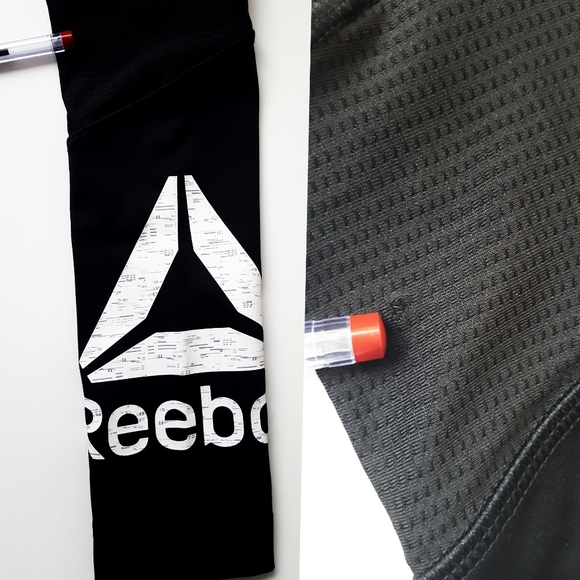 💖NEW💖Black Reebok Speedwick🖤 Cropped Leg Legging - Picture 8 of 10